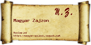 Magyar Zajzon névjegykártya